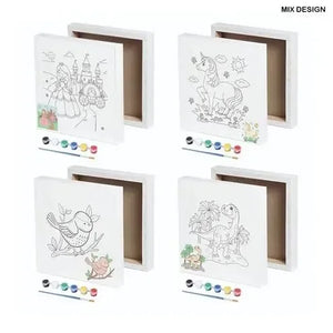 Blank Artistic Pre-Drawn Canvas Set (6x6)