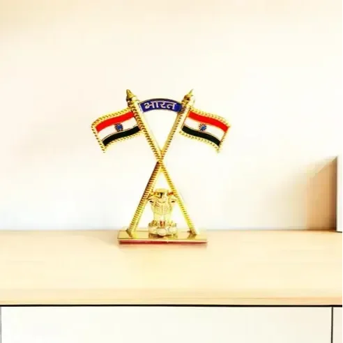 Indian Flag Patriotic Cross Decor Piece - KawaiWorld