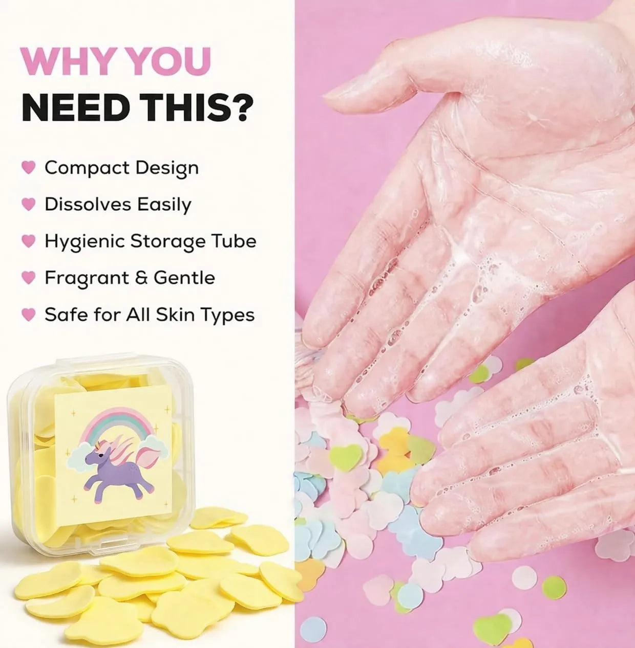 Fairy Unicorn Pocket Paper Soap Leaves - KawaiWorld