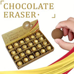 Golden Praline Truffle Eraser Set