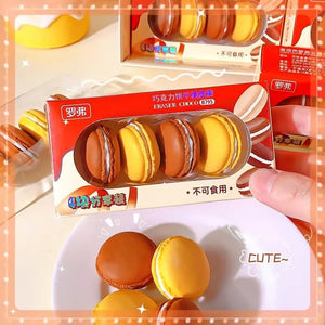 Macaron Take Apart Cookie Erasers (Set of 4) - KawaiWorld
