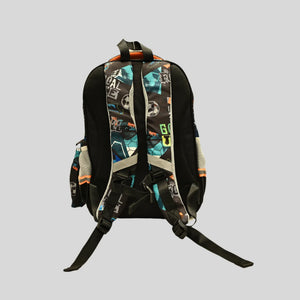 Graffiti Football Multi-Pocket Backpack