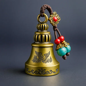 Boho Rider Beaded Chime Bell Keyring - KawaiWorld