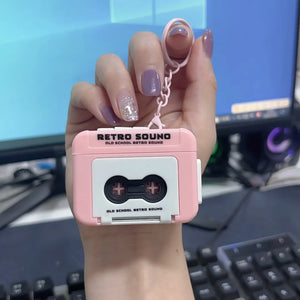 Y2K Nostalgia Mini Tape Recorder Keychain - KawaiWorld