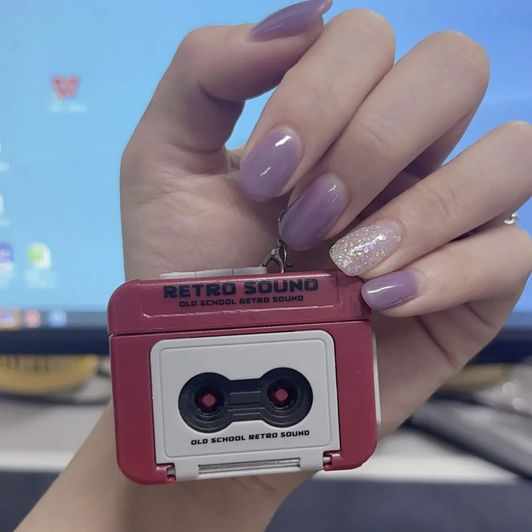 Y2K Nostalgia Mini Tape Recorder Keychain - KawaiWorld