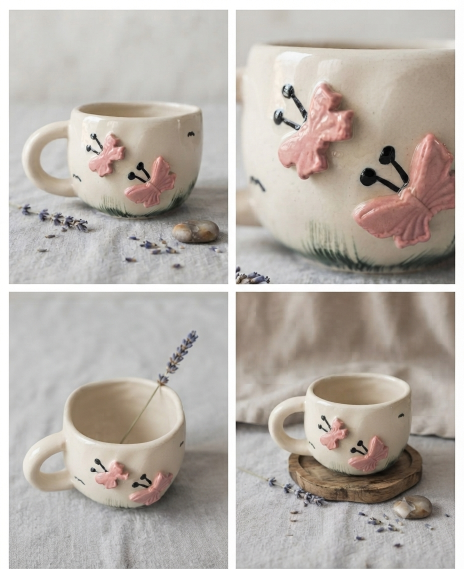The Butterfly Meadow Ceramic Mug
