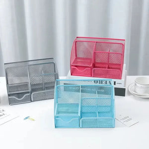 Metal Mesh Multipurpose Desk Organiser - KawaiWorld