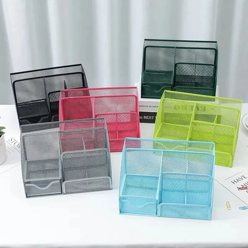 Metal Mesh Multipurpose Desk Organiser - KawaiWorld