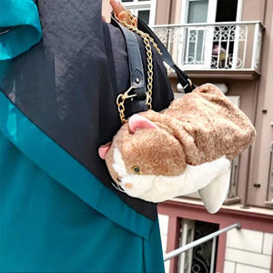 Feline Fatale Cat Plush Handbag - KawaiWorld