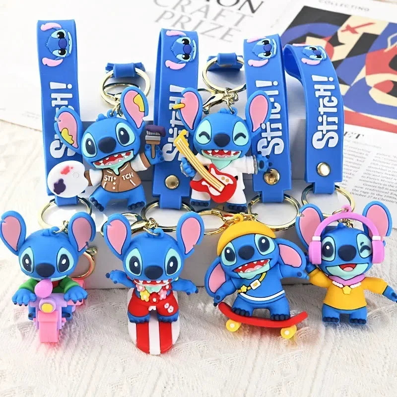Blue Alien Adventure Keychain - KawaiWorld