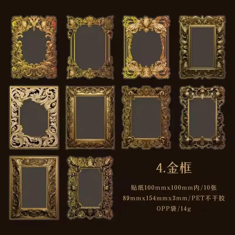 Gilded Mythology Premium Sticker Pack (10 Pcs) - KawaiWorld
