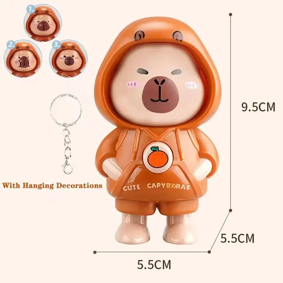 Capy Mood Face-Changing Keychain - KawaiWorld