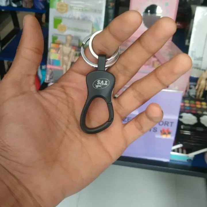 Two-Wheeled Bike Logo Keychain