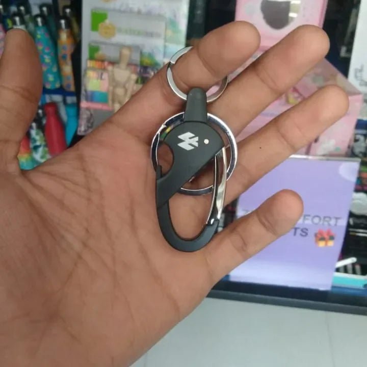 Two-Wheeled Bike Logo Keychain