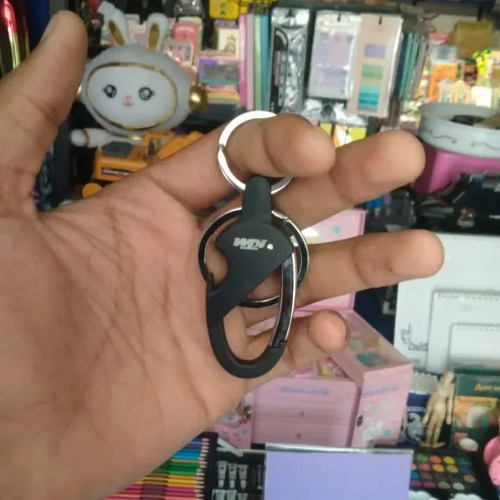 Two-Wheeled Bike Logo Keychain
