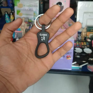 Two-Wheeled Bike Logo Keychain