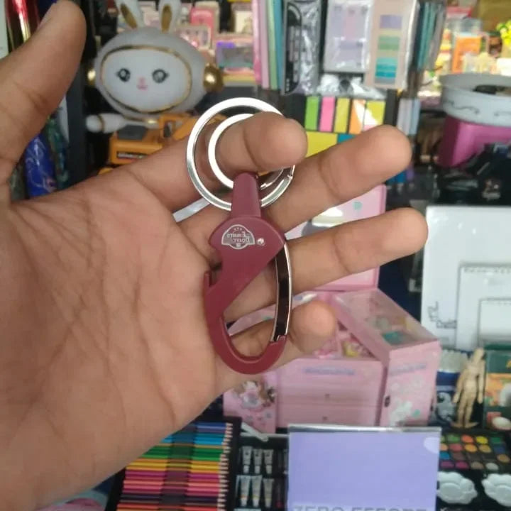 Two-Wheeled Bike Logo Keychain