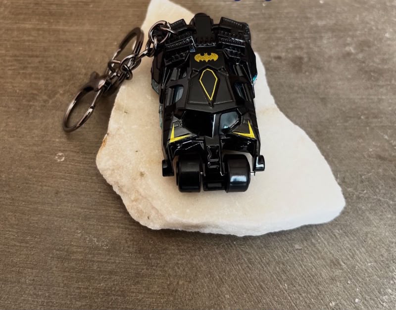 Batman Batmobile Die-Cast Metal Car Keychain