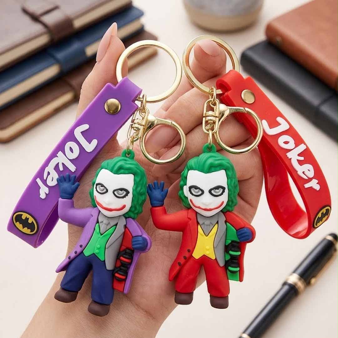 Classic Joker Villain 3D Key Chain