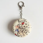 Parisian Romance Pocket Mirror Keychain