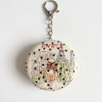 Parisian Romance Pocket Mirror Keychain