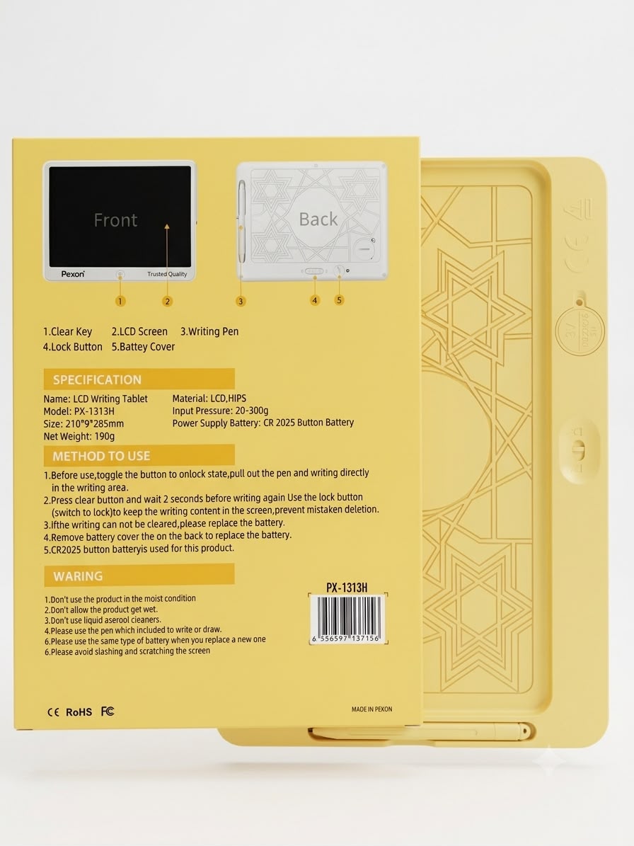 Pexon Panda 13-Inch LCD Writing & Drawing Tablet