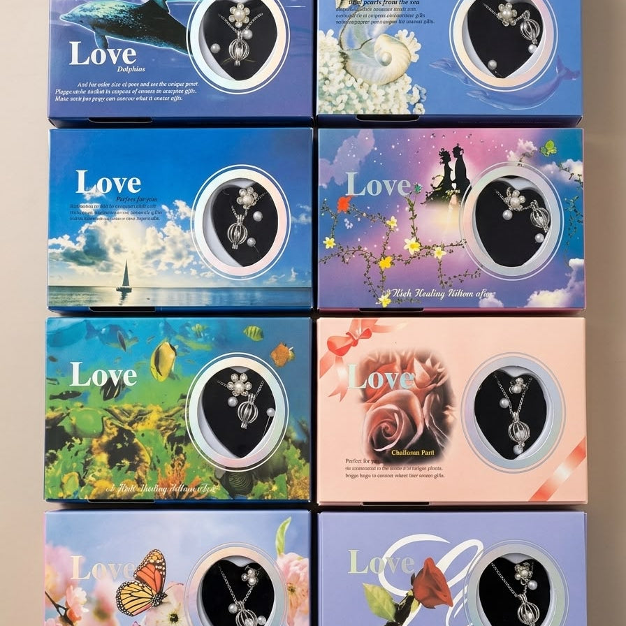 Kawaii World Love Pearl & Wish Necklace Gift Set