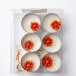 Floral T-Light Embedded Tealight Candle Set