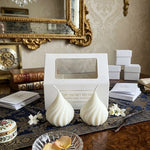 Artisan Ivory Swirled Modak Candle