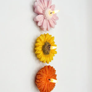 Floral Blossom Sculptural Candle Set