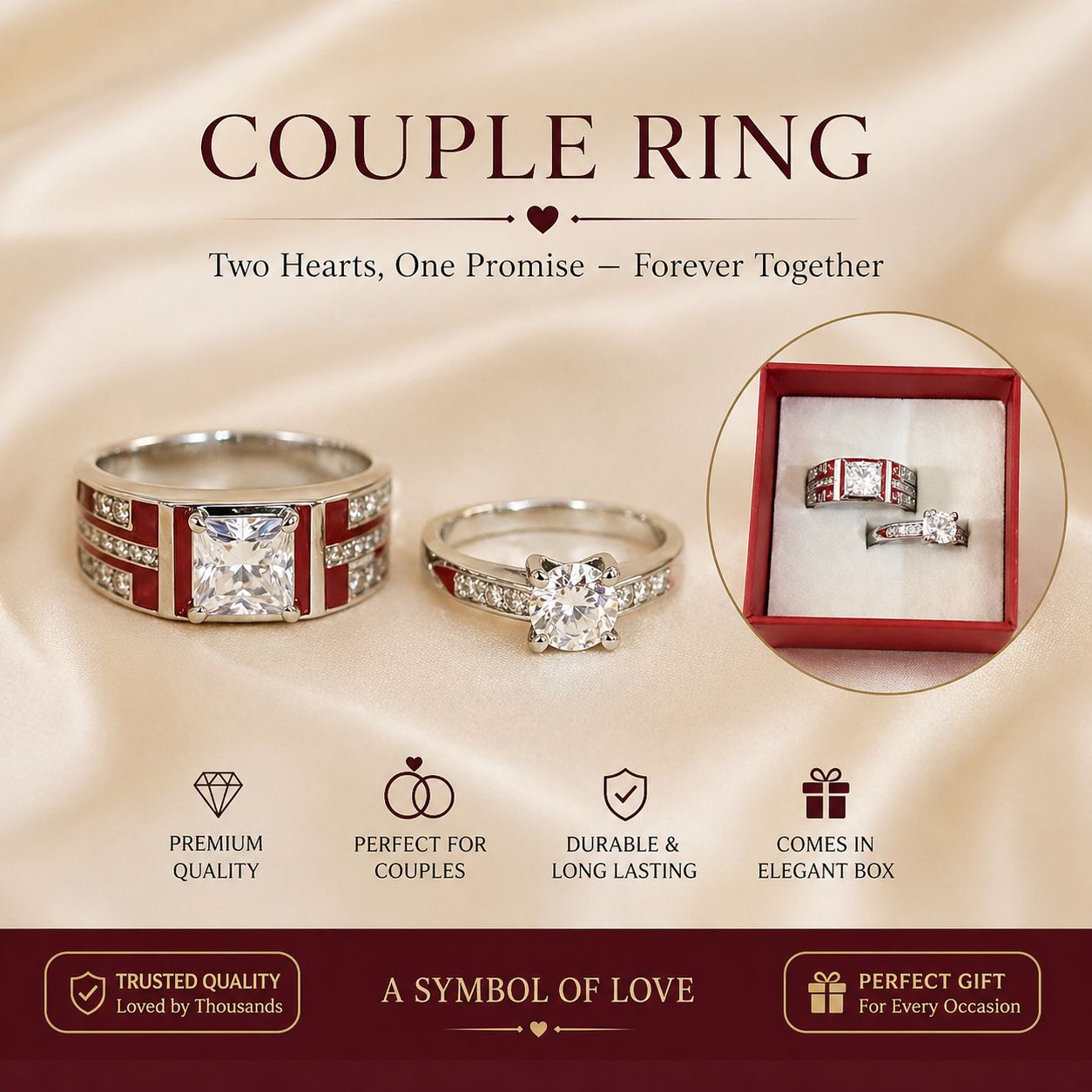 Royal Romance Special Couple Rings - KawaiWorld