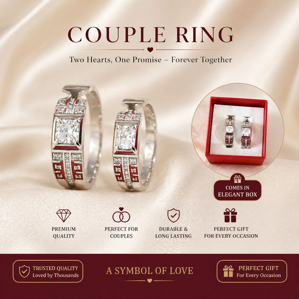 Royal Romance Special Couple Rings - KawaiWorld