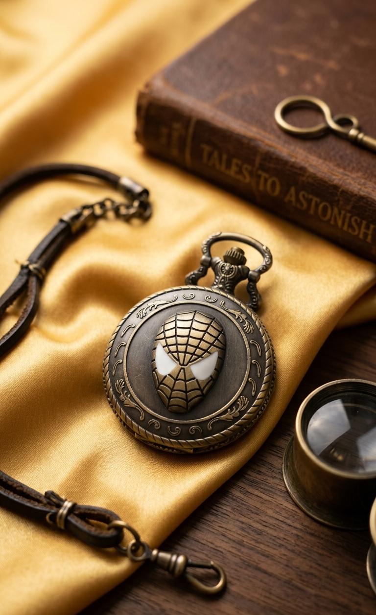 Timeless Vintage Quartz Pocket Watch Keychain - KawaiWorld