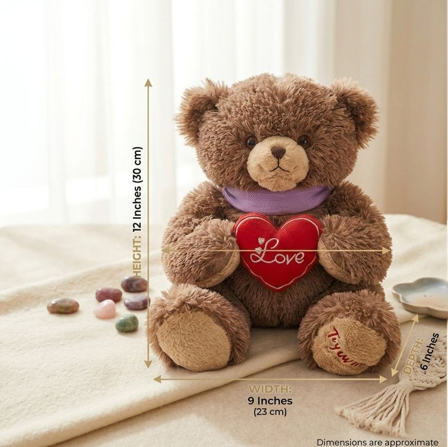 Cuddle Boba Heart Teddy Plush (30 cm) - KawaiWorld