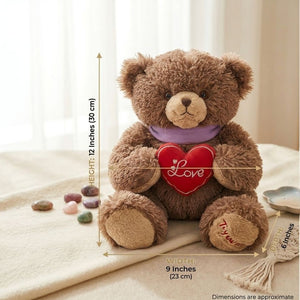 Cuddle Boba Heart Teddy Plush (30 cm) - KawaiWorld