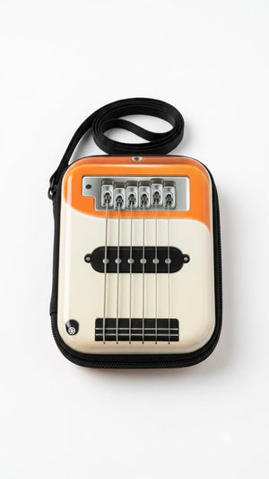 Retro Nostalgia Hard-Shell Mini Pouch & Earphone Organizer