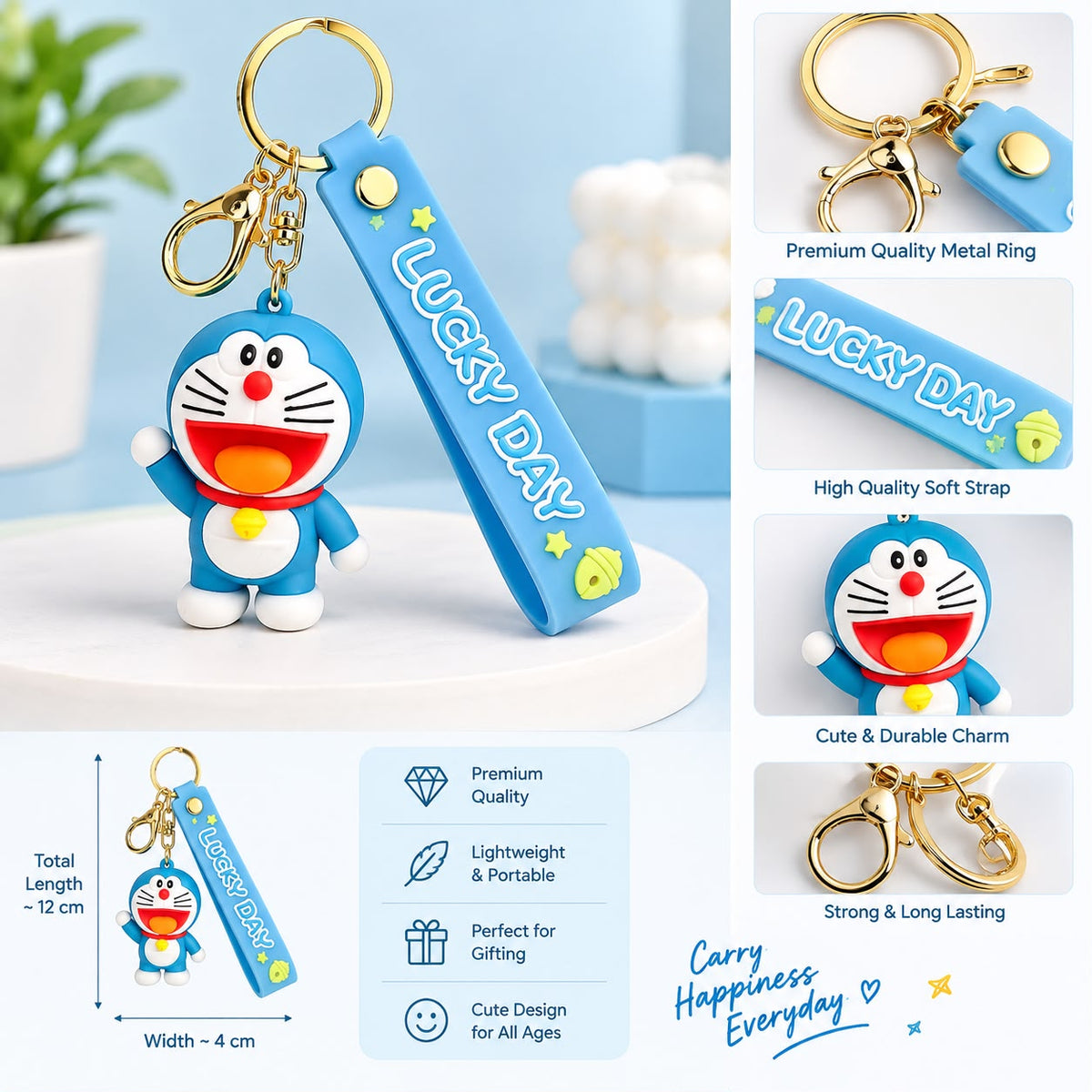 The "Doraemon & Friends" Classic Keyrings