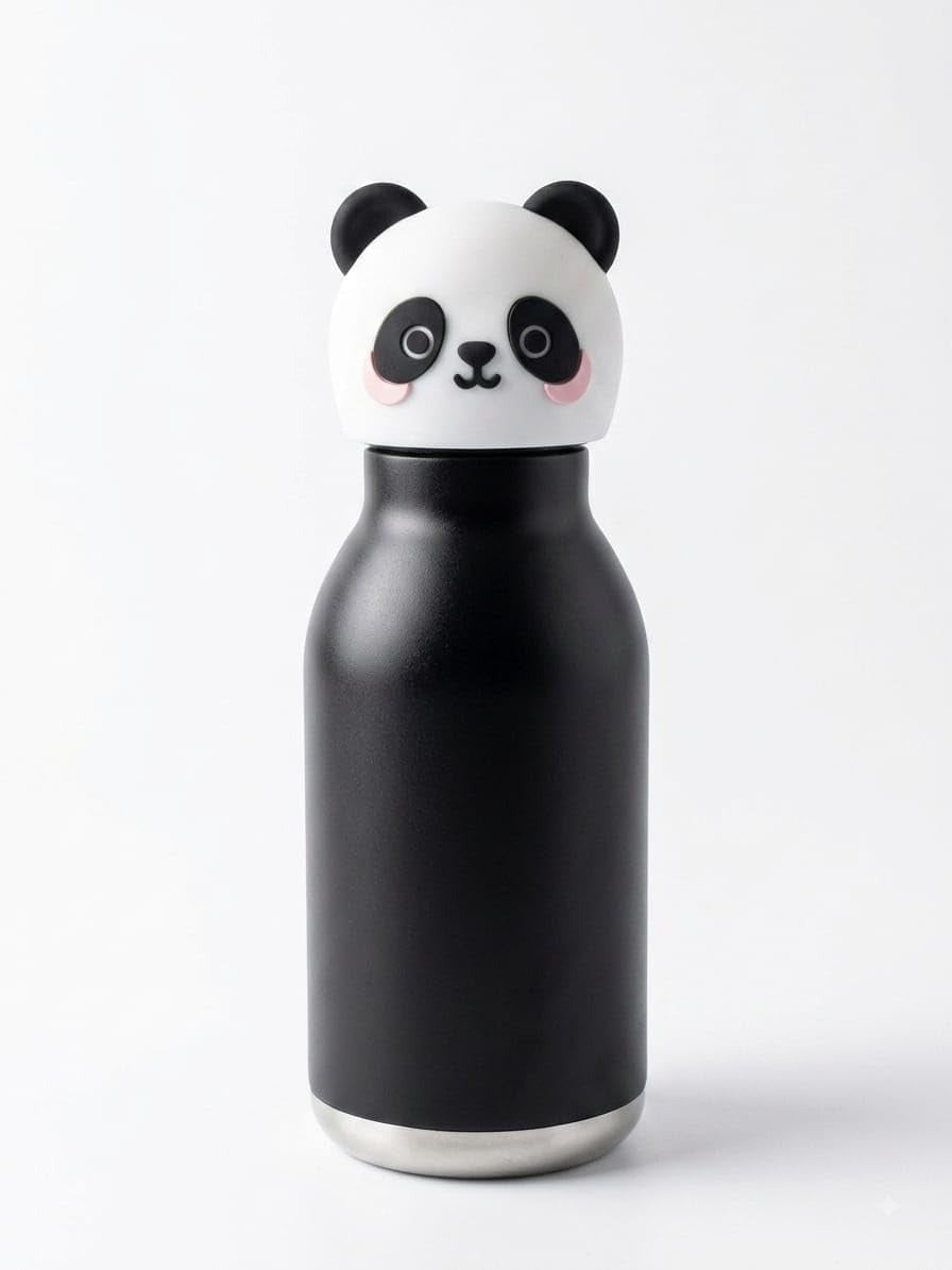The Safari Friends Cute Cartoon Animal Insulated Water Bottle for Kids