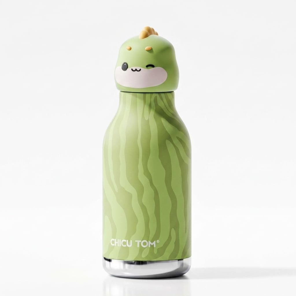 The Safari Friends Cute Cartoon Animal Insulated Water Bottle for Kids