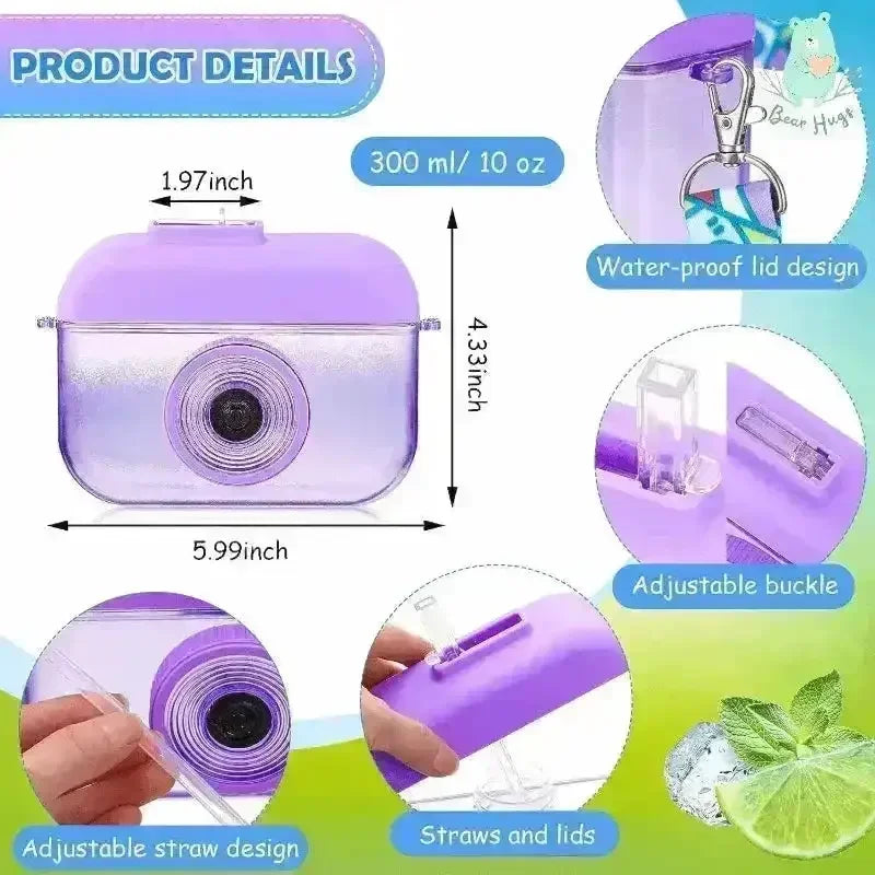 Camera Water Bottle - Bear Hugs