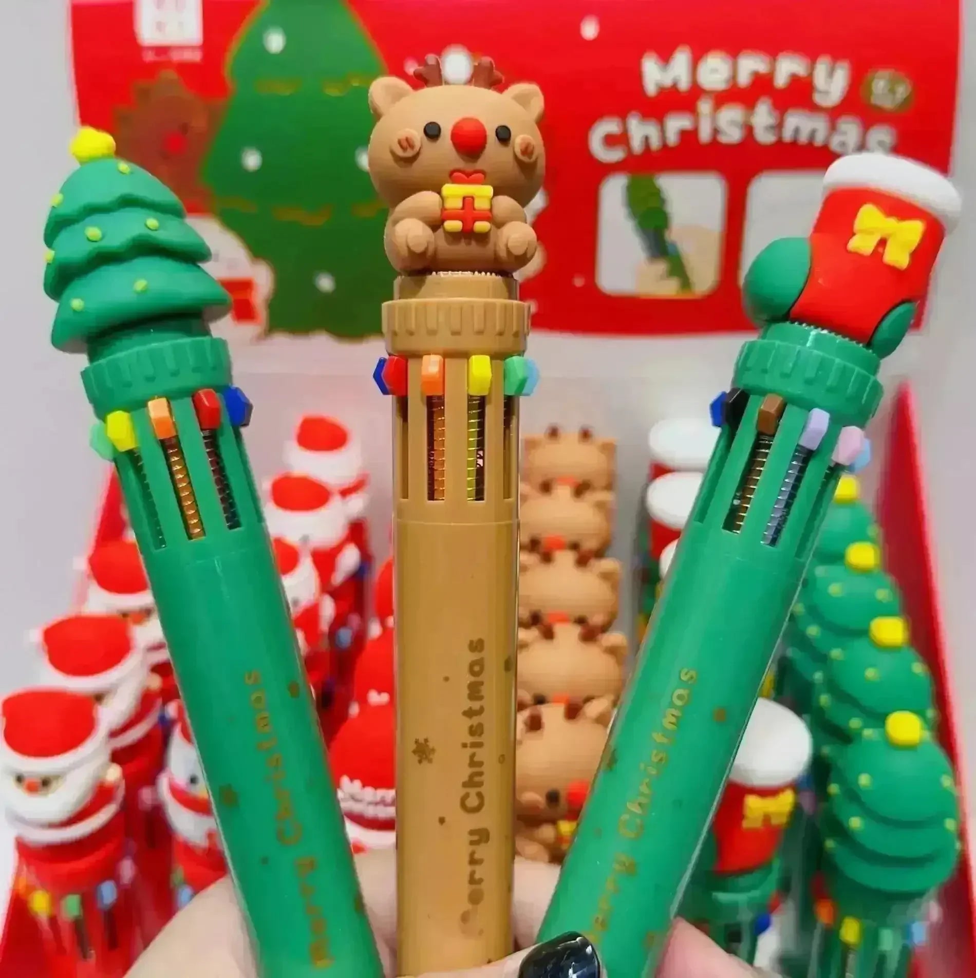 Christmas Theme Multi-Color Pen - Bear Hugs