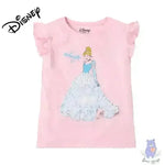 Cinderella Graphic Print Crew-Neck T-shirt with Embellishments - KawaiWorld