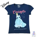 Cinderella Print Round-Neck T-shirt - KawaiWorld