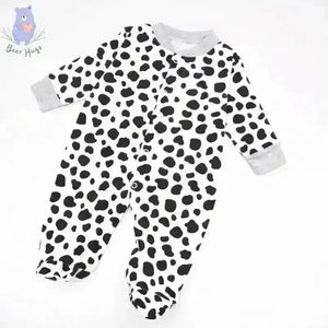 Cow Print Sleeping Suit / Romper (3 pcs) - KawaiWorld