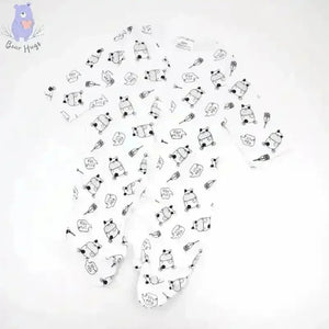 Cow Print Sleeping Suit / Romper (3 pcs) - KawaiWorld