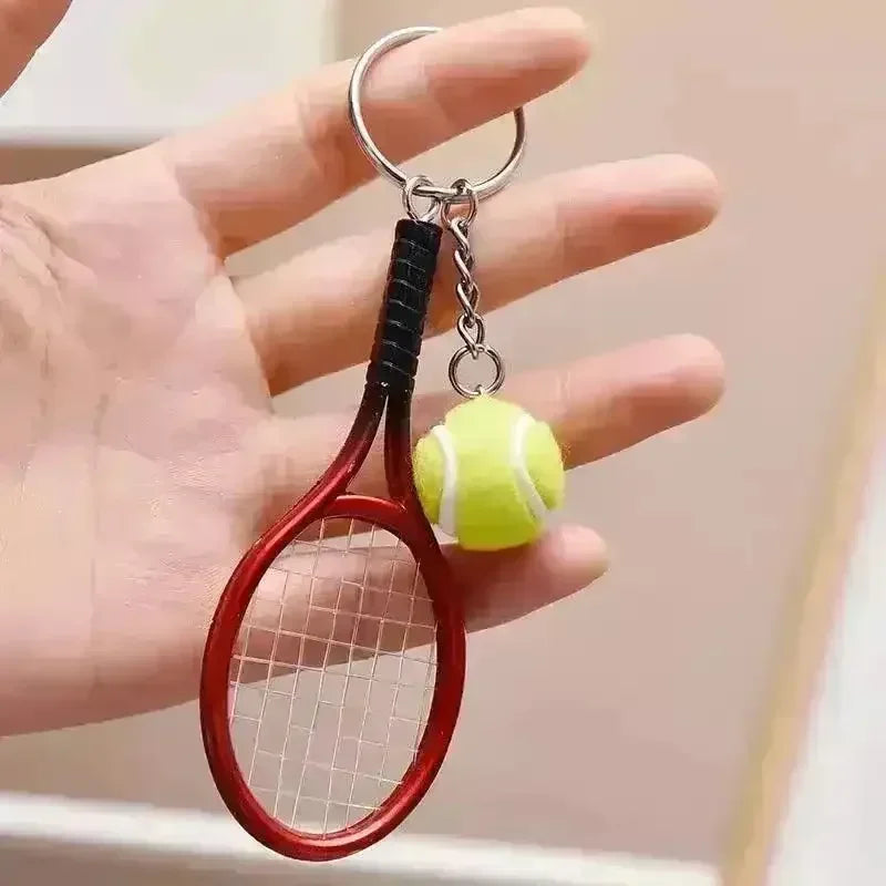 Love-All Lobs Tennis Racket & Ball Keychain - KawaiWorld