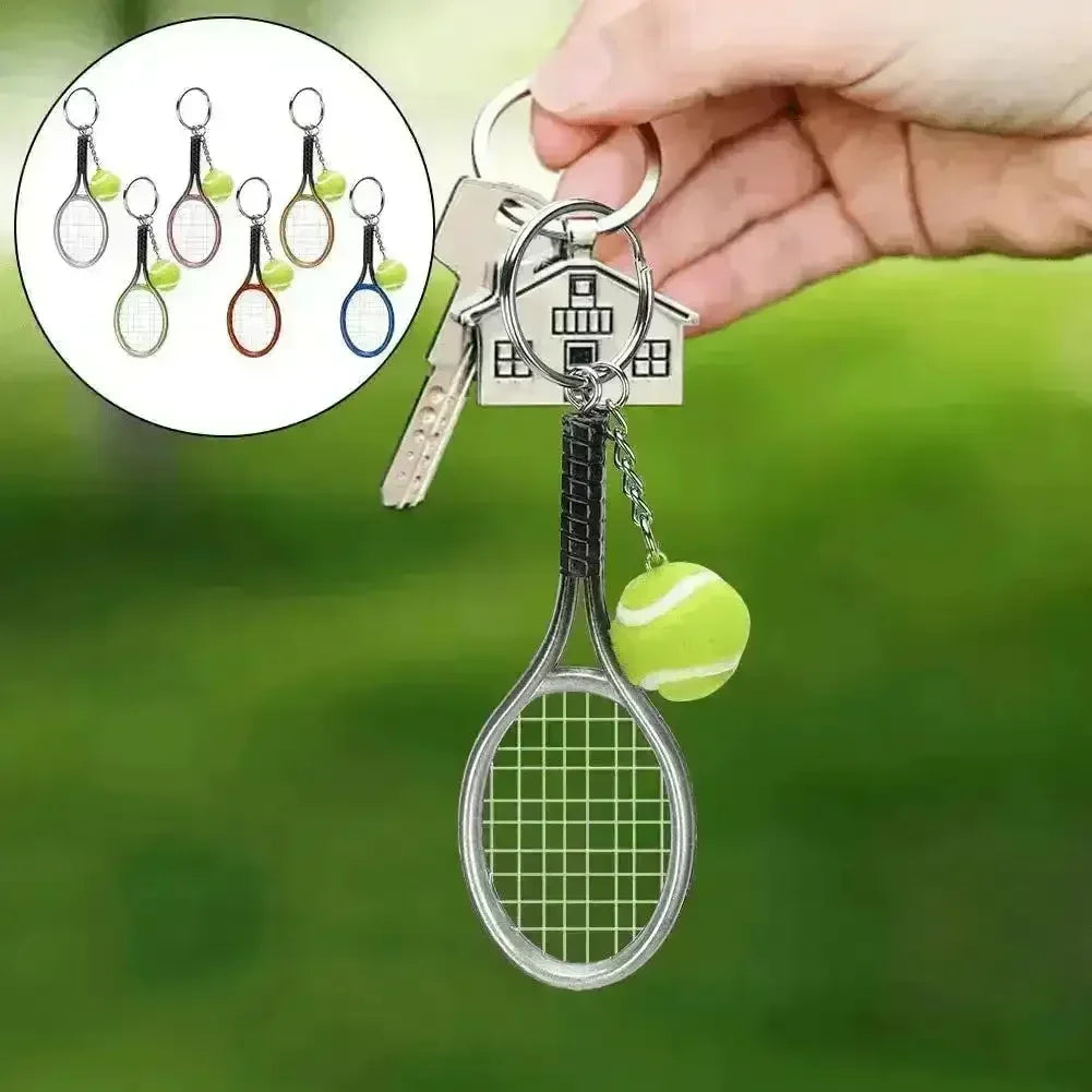 Love-All Lobs Tennis Racket & Ball Keychain - KawaiWorld