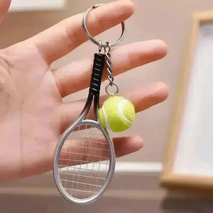 Love-All Lobs Tennis Racket & Ball Keychain - KawaiWorld