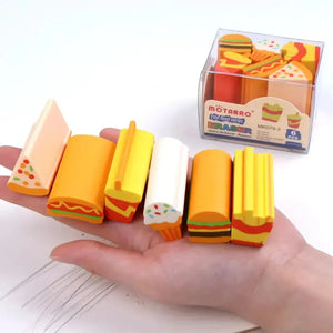 Delightful Fast Food Eraser (6 Pcs) - Bear Hugs