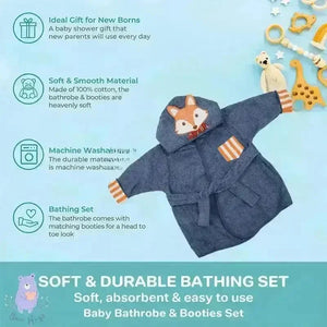 Hooded Bathrobe for Kids - KawaiWorld